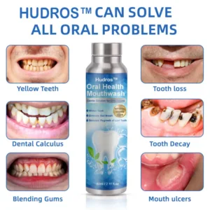 Hudros™ Oral Health Mouthwash - Gentle Solution for Oral Issues