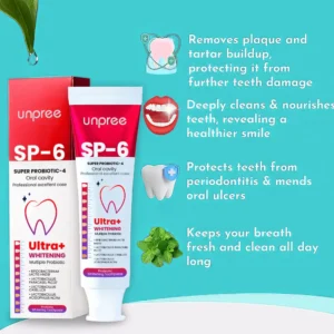 Unpree™ SP-6 Ultra+ Probiotic Whitening Toothpaste