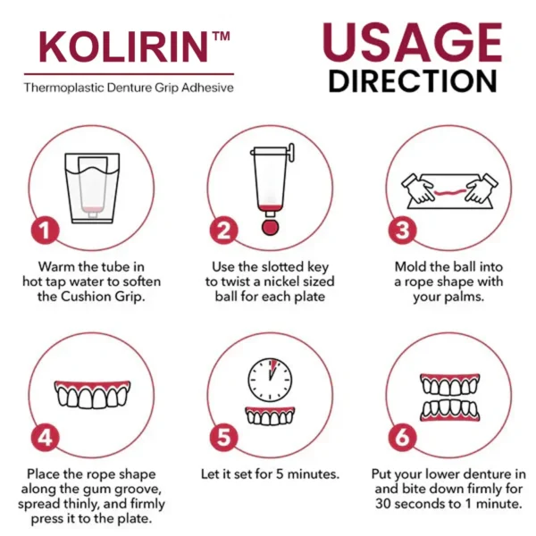 KOLIRIN™ Thermoplastic Denture Grip Adhesive