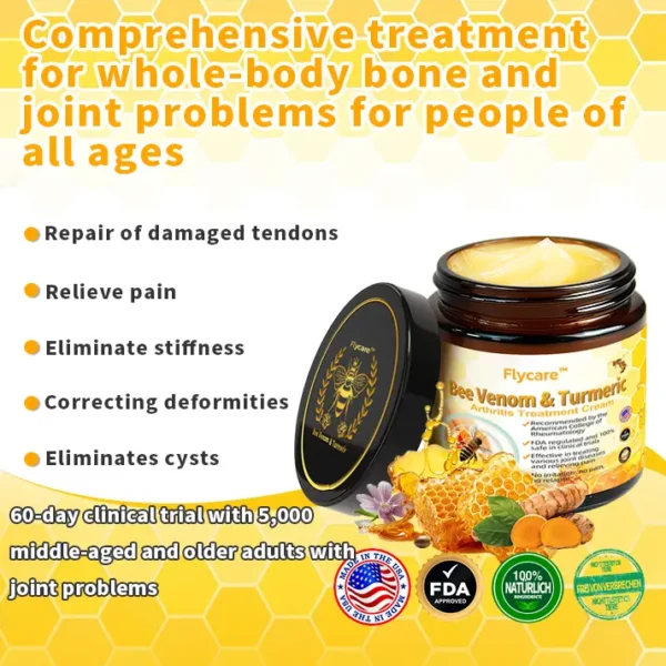 FLYCARE™ Bee Venom & Turmeric Arthritis Treatment Cream