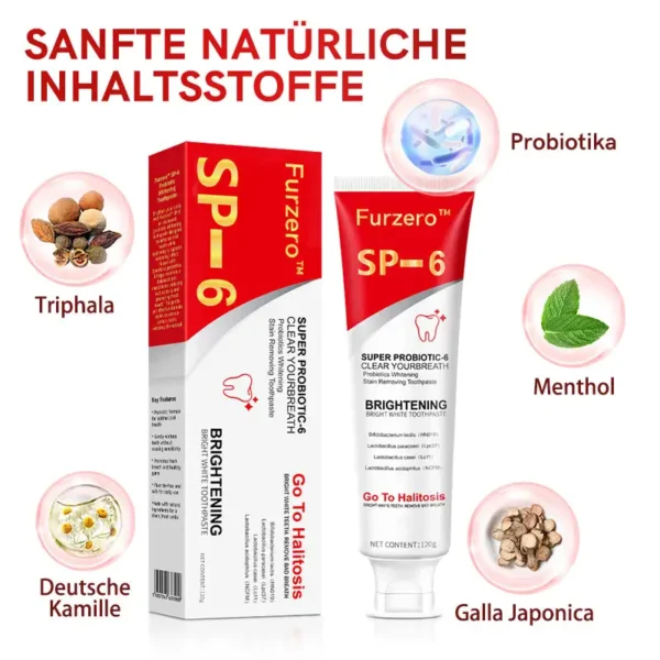 Furzero™ SP-6 Probiotic Ultra Whitening Zahnpasta