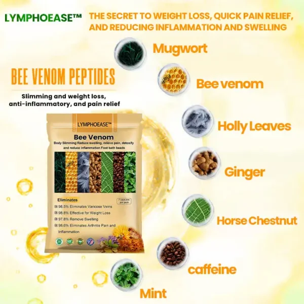 LymphoEase™ Bee Venom Slimming Lymphatic Detox Foot Soak Beads