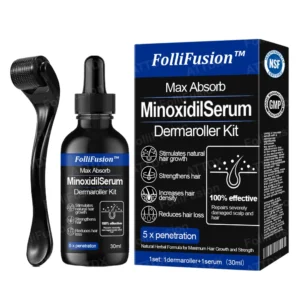 FolliFusion™ Max Absorb MinoxidilSerum Dermaroller Kit