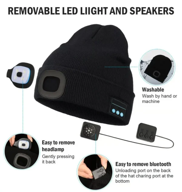 3-in-1 Function Bluetooth Beanie - Image 2