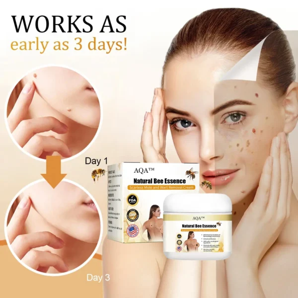 AQA™ Natural Bee Essence Mole and Wart Treatment Cream - Image 10