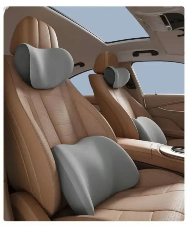 Car Headrest & Lumbar Support Cushion