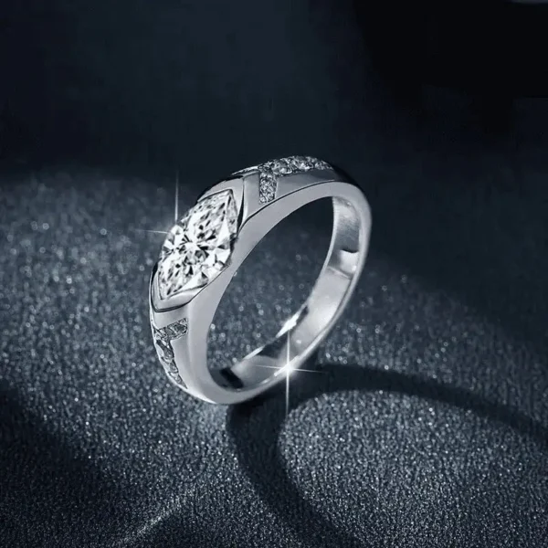 DIYSTAR Magnetology Moissanite Diamond Ring - Image 4