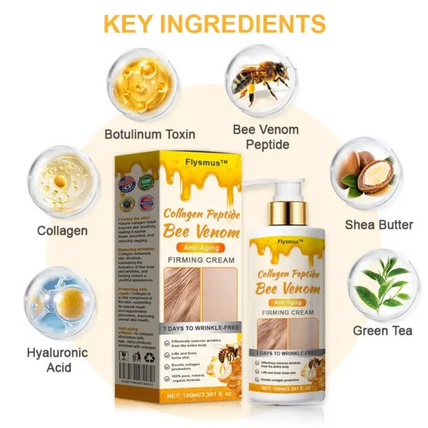 FlysMus™ Collagen Peptide Bee Venom Anti-Aging Firming Cream - Image 9