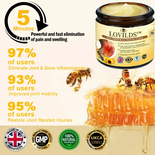 LOVILDS Bee poison Pain-Relief Bone Healing Cream - Image 5