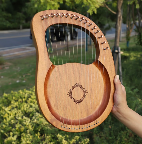 Lyre Harp 16 String Premium Hollow Mahogany - Image 2